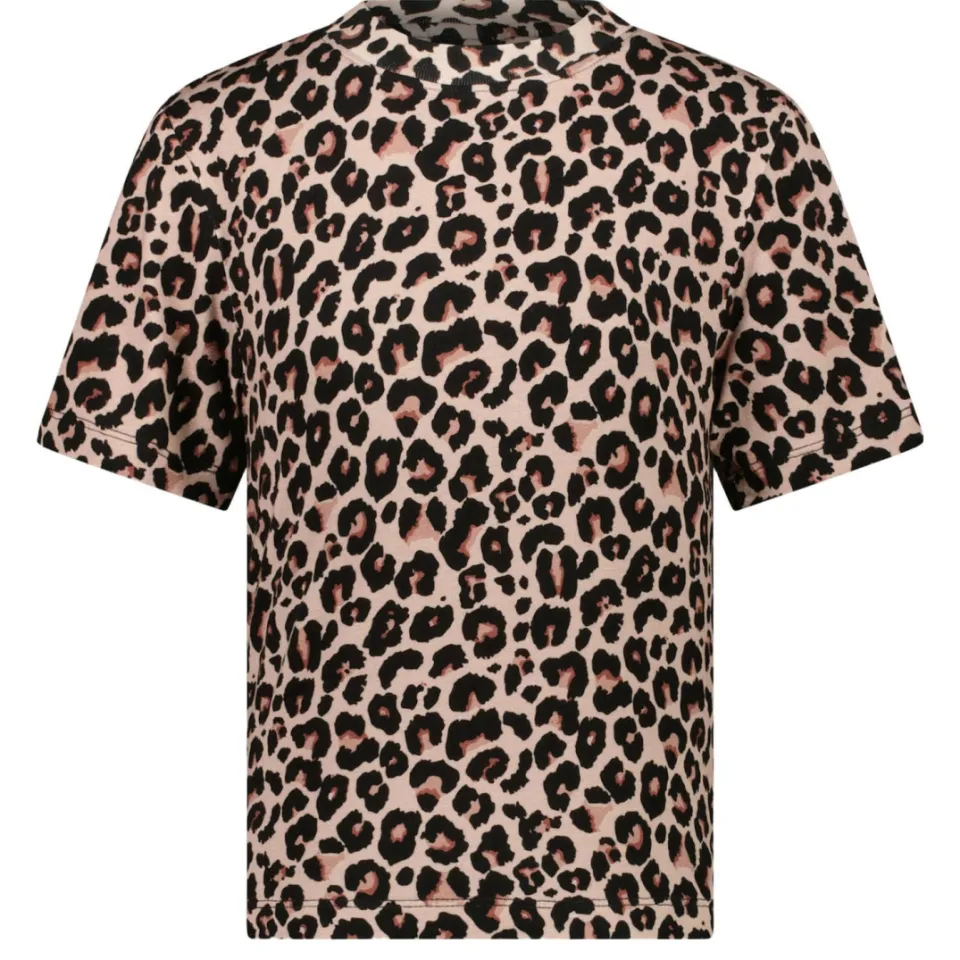 Cars T-shirt met panterprint bruin, foto 3