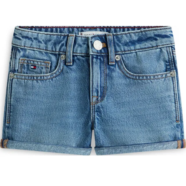 Tommy Hilfiger skinny jeansshort medium blue denim, foto 2