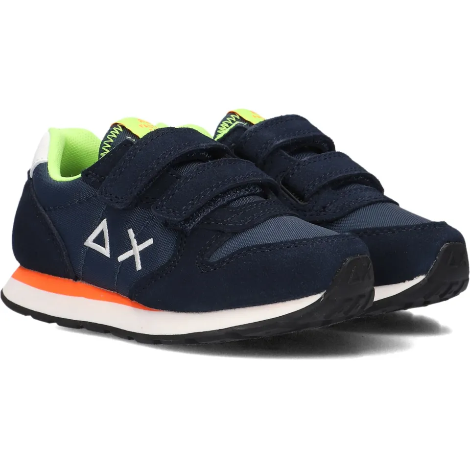 Sun68 Tom Fluo lage sneakers navy, foto 2