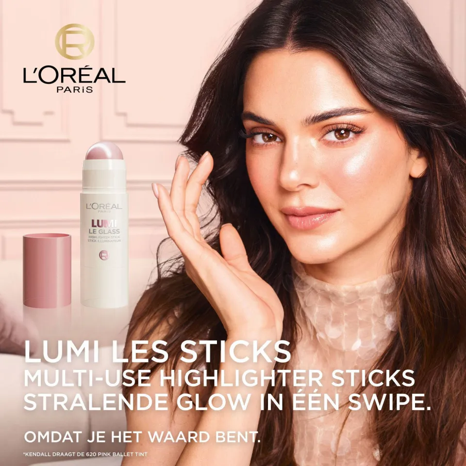 L'oréal LUMI Le Glass highlighterstick 620 Pink Ballet, foto 3
