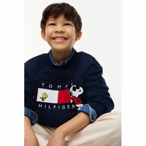 Tommy Hilfiger x Peanuts Snoopy sweater donkerblauw, foto 6