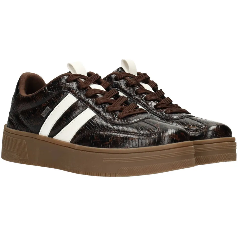 POSH by Poelman Lilly sneakers - donkerbruin, foto 2