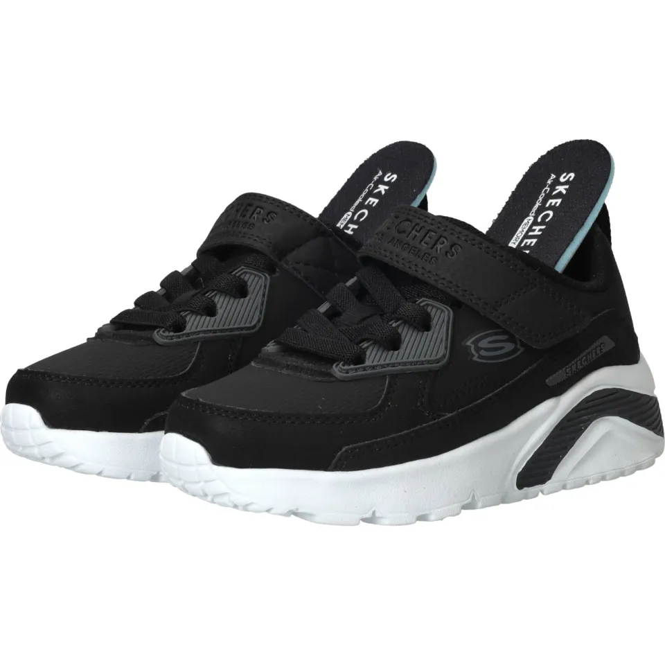 Skechers Uno Lite Revival Edge lage sneakers zwart, foto 5