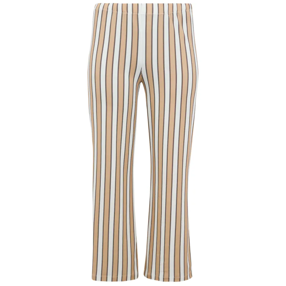Yoek Decostripe pantalon lichtbruin, foto 3