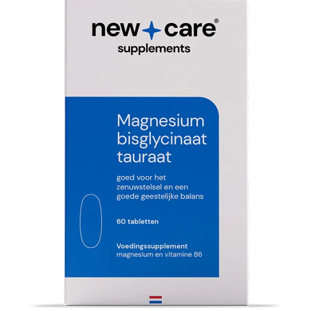 New Care Magnesium Bisglycinaat Tauraat tabletten