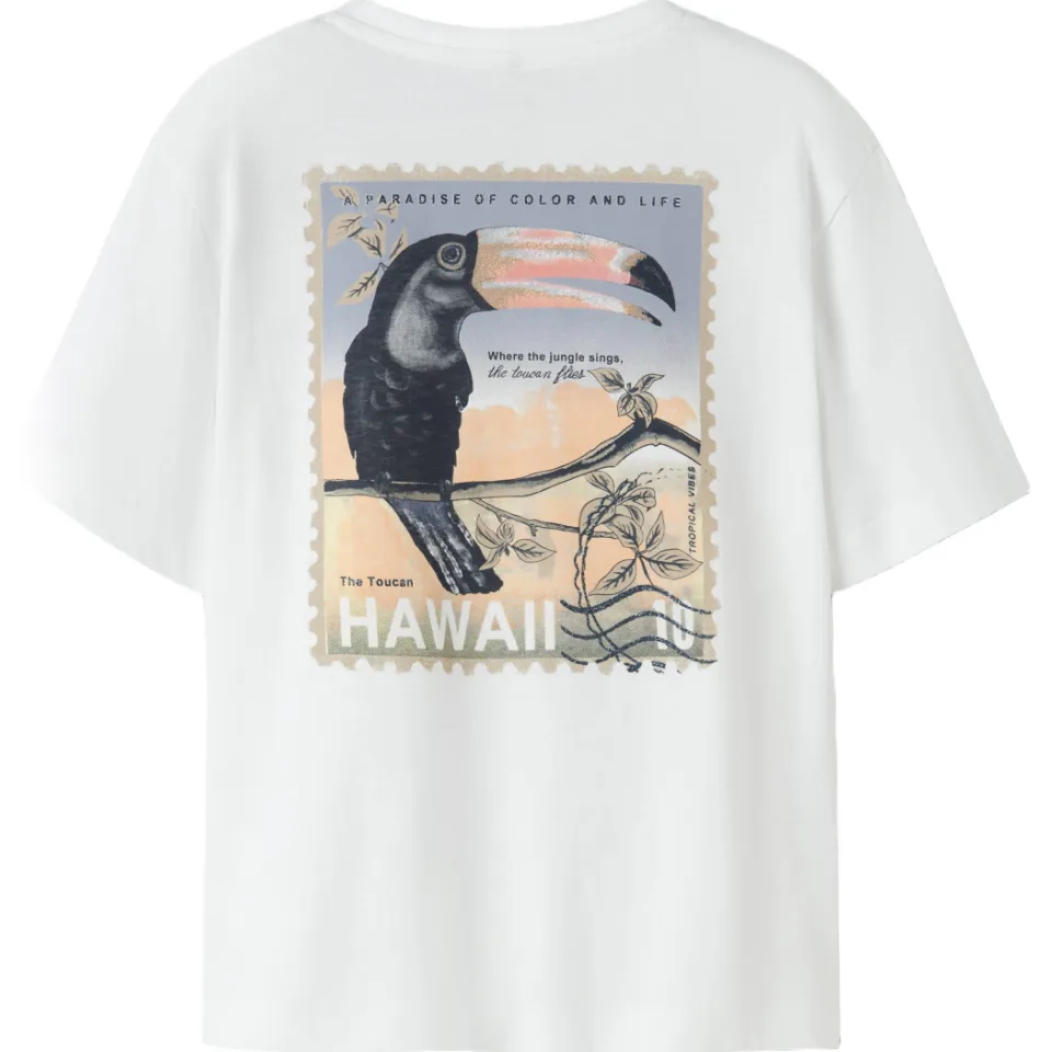 NAME IT KIDS T-shirt met backprint wit, foto 2