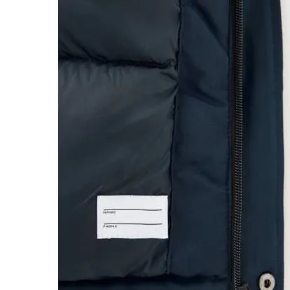 Mango gewatteerde winterjas marineblauw, foto 3