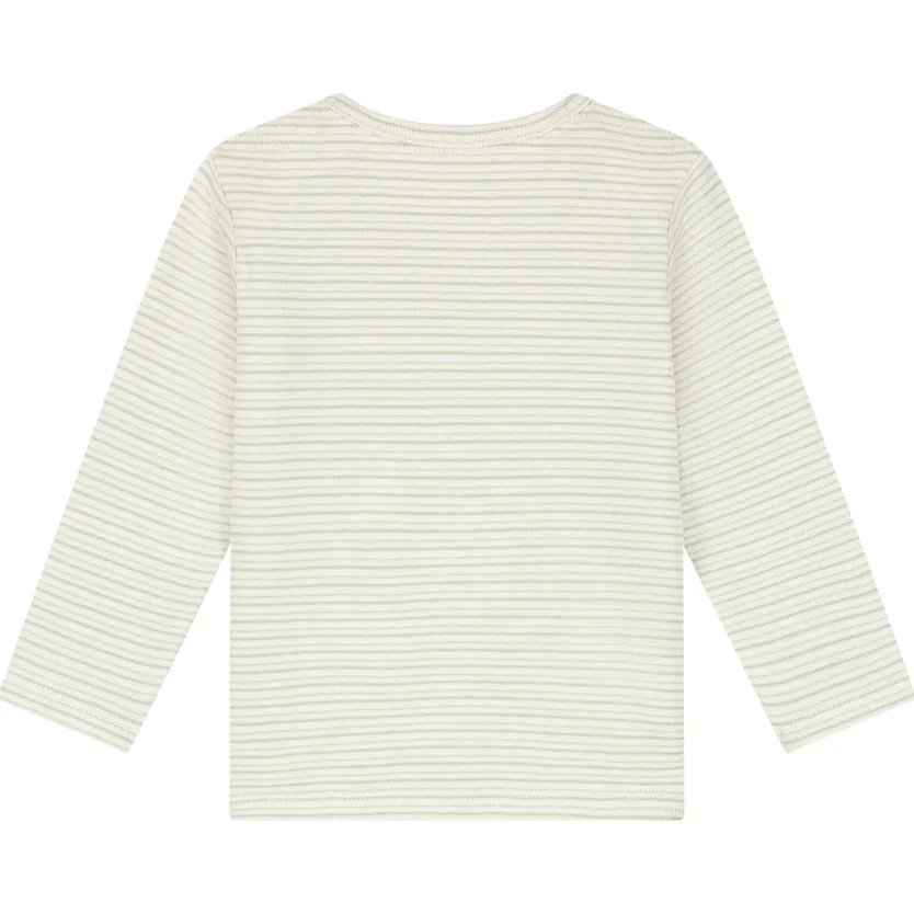 Babyface gestreepte longsleeve beige, foto 2