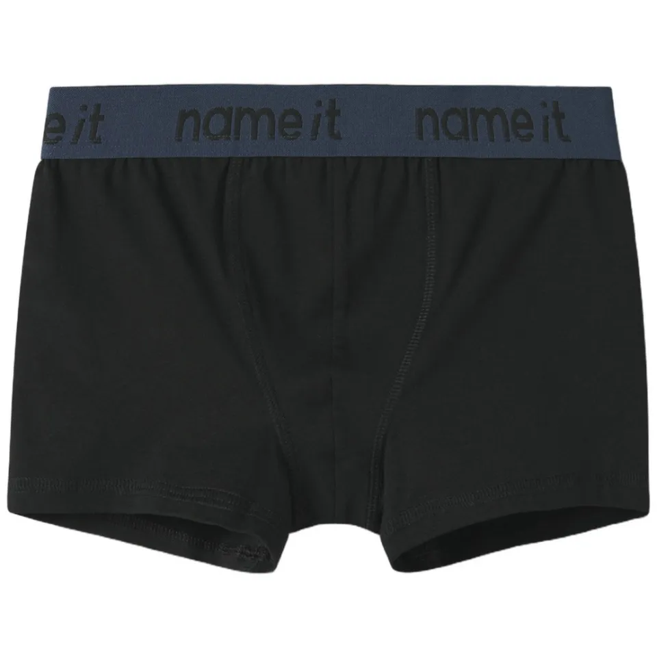 NAME IT boxershorts set van 3 donkerblauw zwart Donkerblauw/zwart