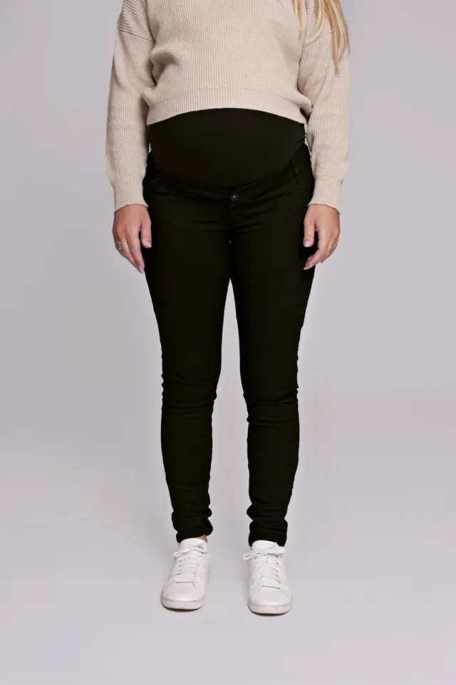LOVE2WAIT high waist zwangerschaps skinny jeans black denim
