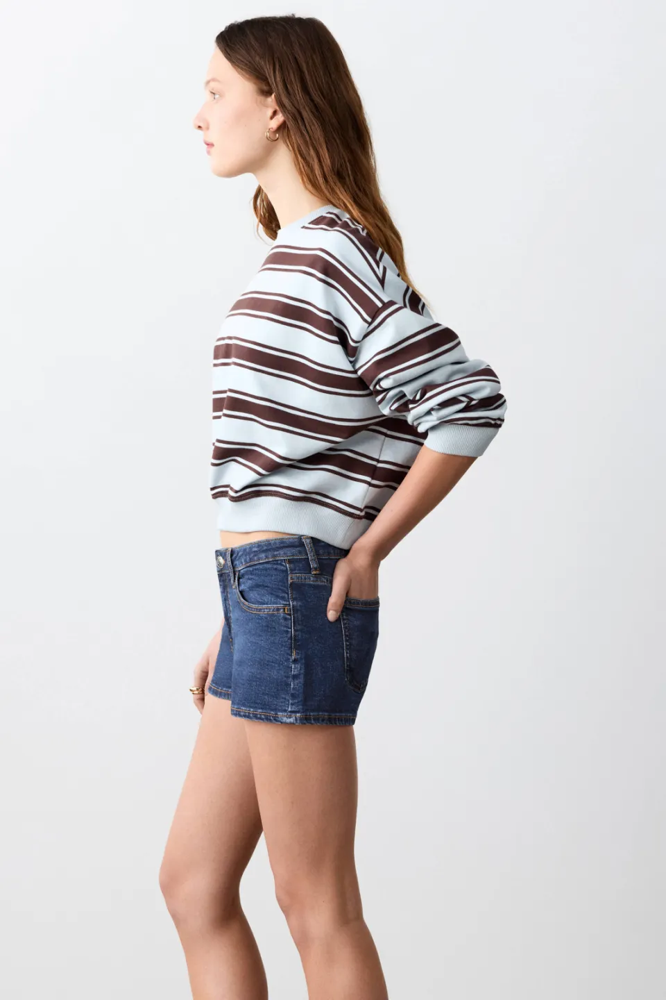 Mango TEEN jeansshort middenblauw medium blue denim, foto 3