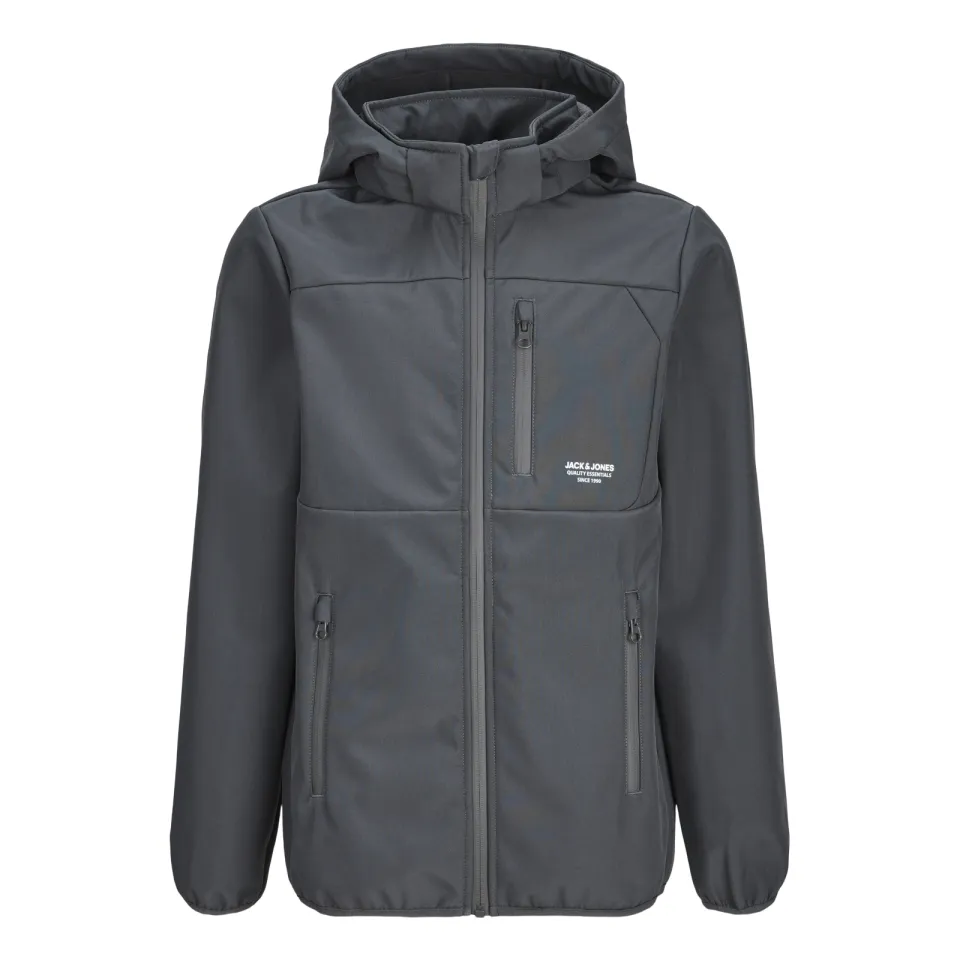 Jack & Jones Junior softshell jas antraciet, foto 3
