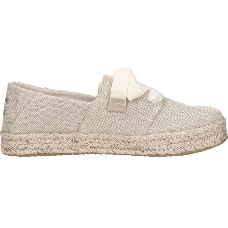 Toms Carolina Lace Up espadrille beige, foto 8