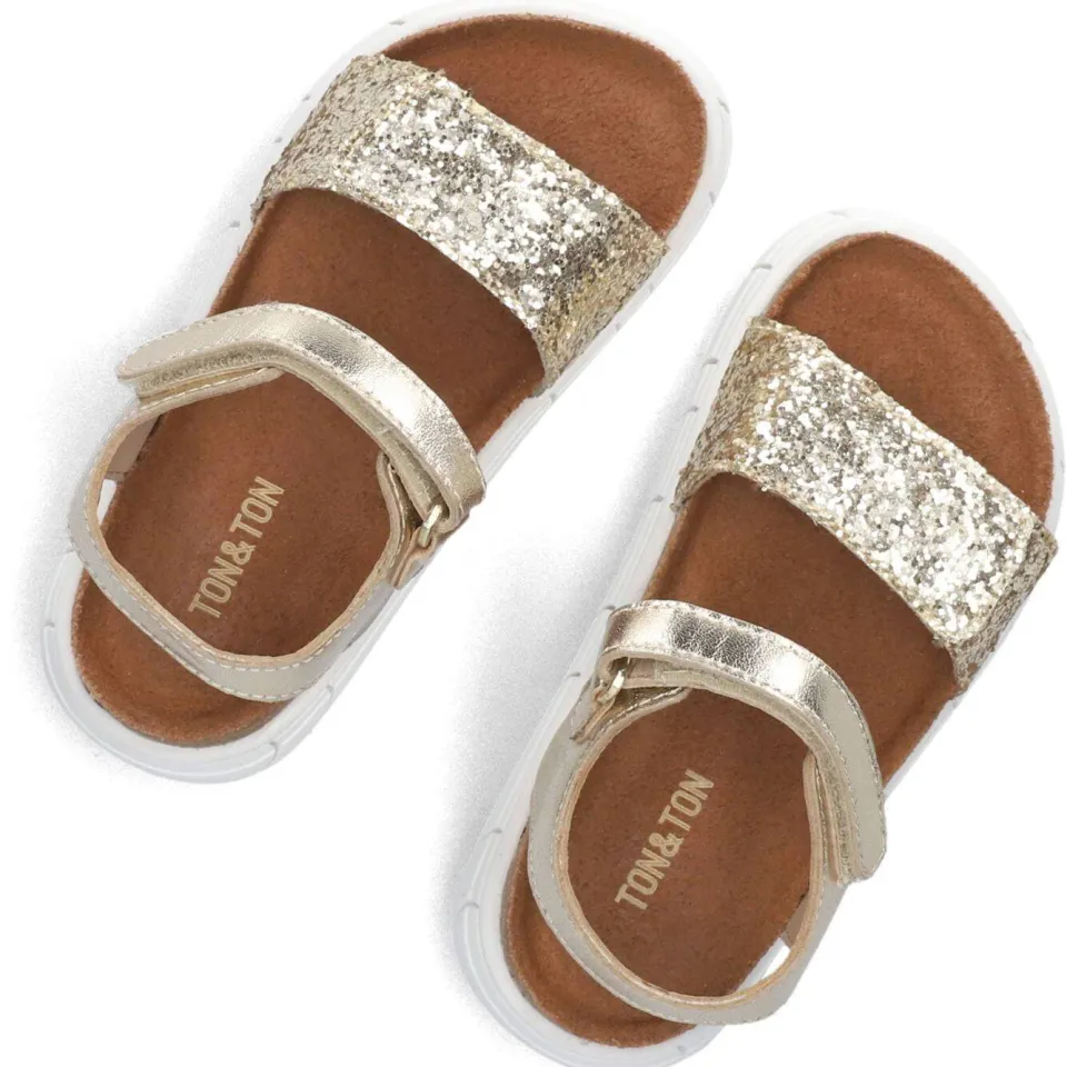 Ton & Ton Sandalen Ulla Goud, foto 5