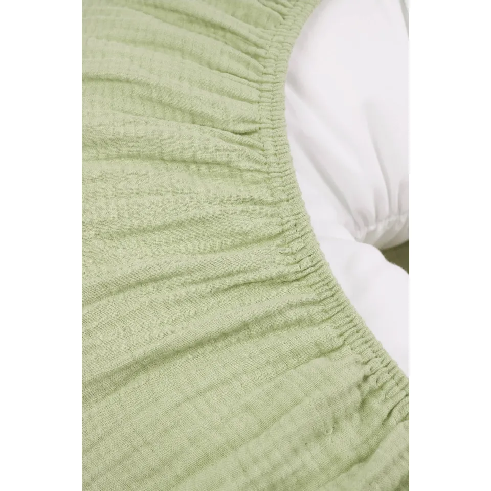 Meyco pre-washed hydrofiele relaxhoes voor voedingskussen soft olive, foto 8
