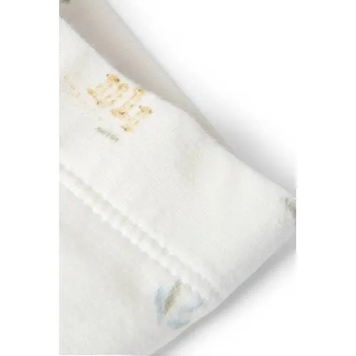 Little Dutch katoenen babybroek met print crème, foto 5