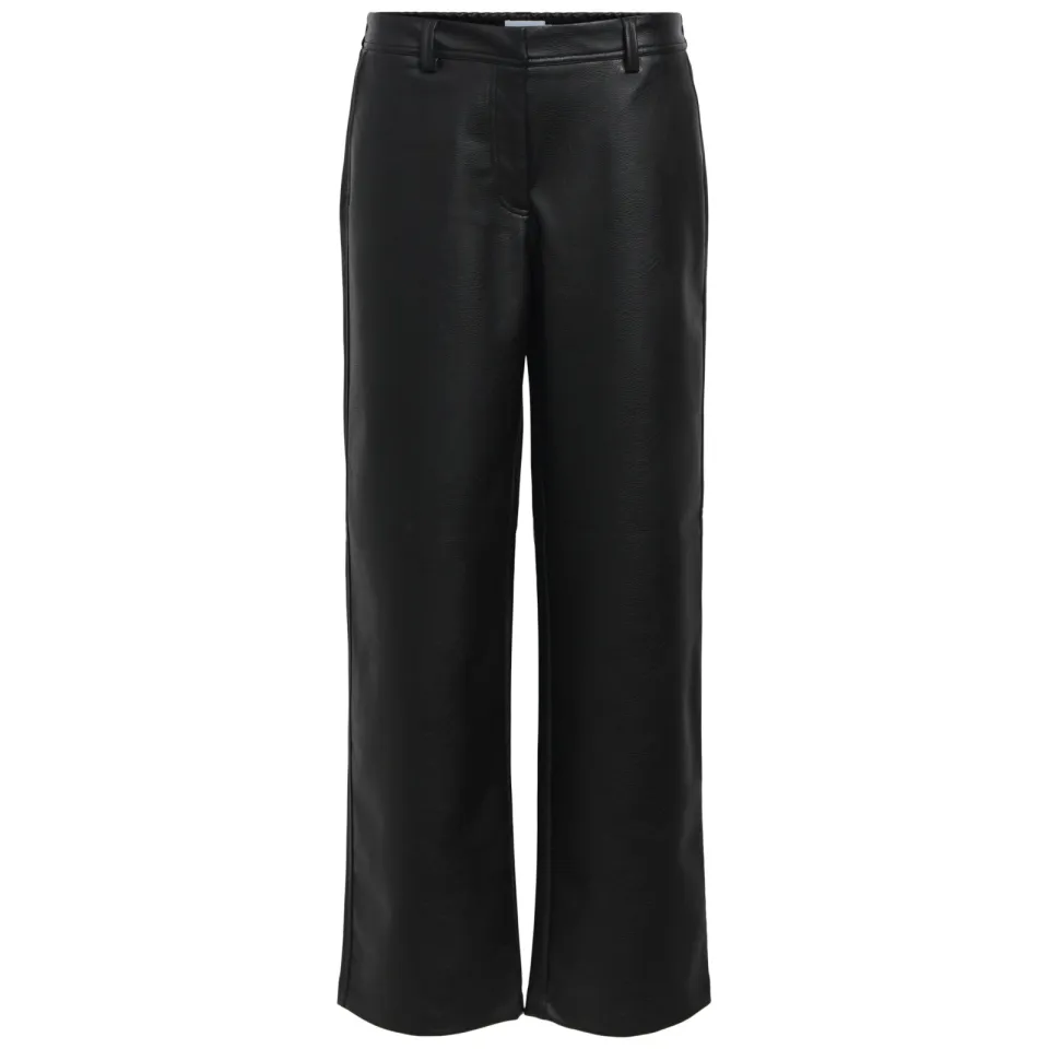 Object wide leg casual broek - zwart, foto 3
