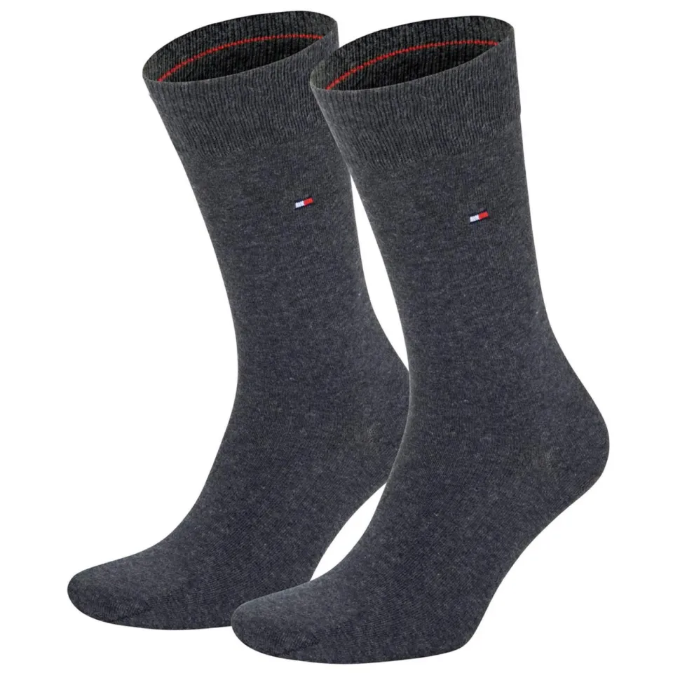 Tommy Hilfiger sokken donkergrijs antraciet melange, foto 2