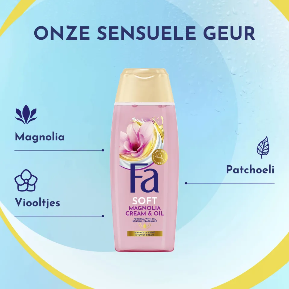 Fa Cream & Oil Magnolia douchegel 6 x 250 ml, foto 2