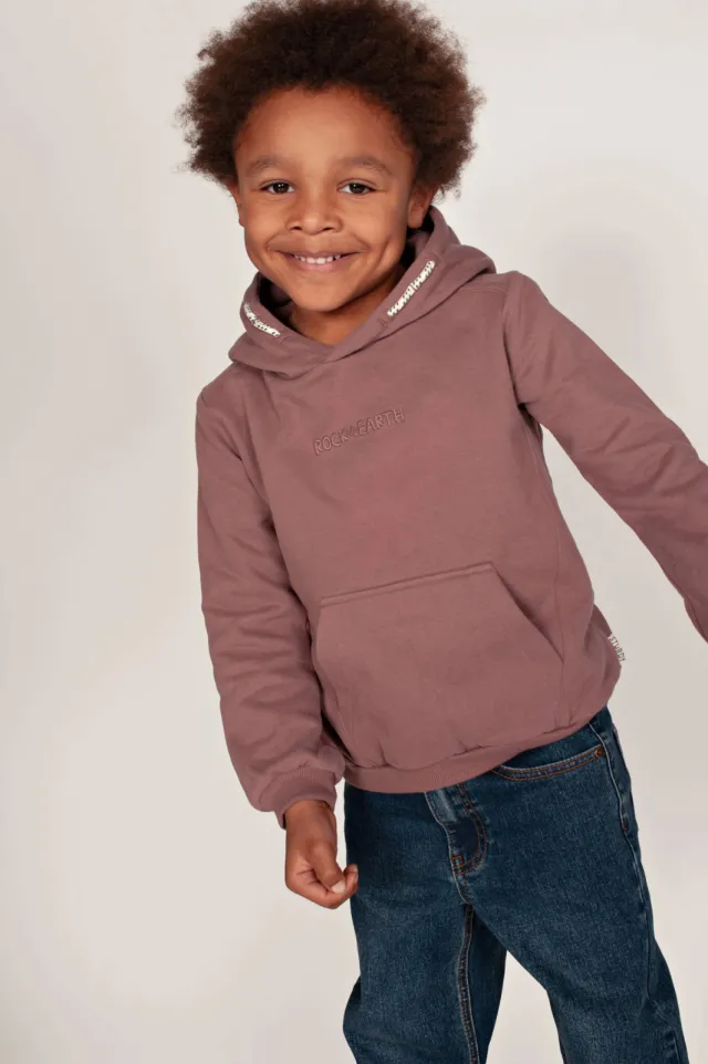 Sturdy hoodie Rock the Earth - mauve