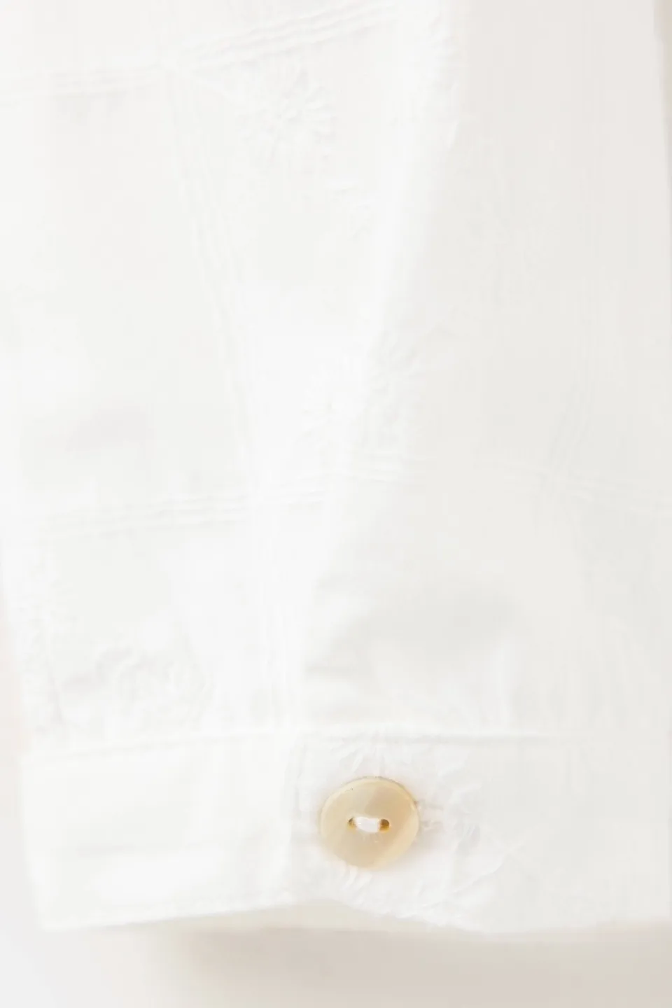 Mango rechtvallende blouse met borduursels wit, foto 4