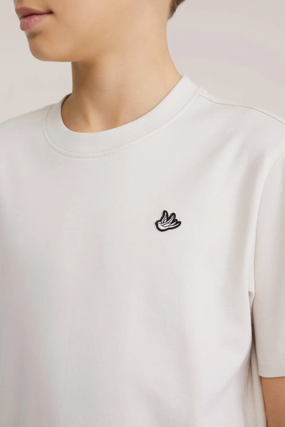 WE Fashion T-shirt ecru, foto 5