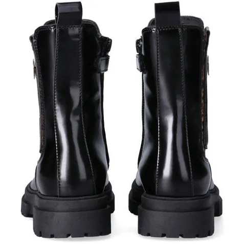 Tommy Hilfiger enkelboots met panterprint zwart, foto 7