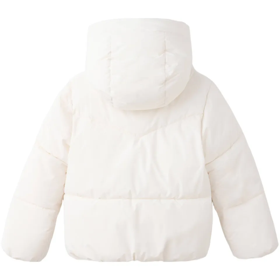 Mango Kids gewatteerde winterjas ecru, foto 3