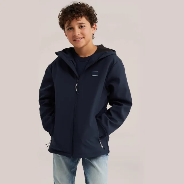 WE Fashion softshell jas donkerblauw