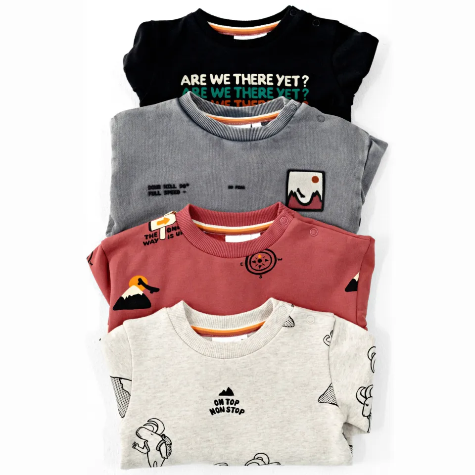 Feetje sweater Mountain Top rood, foto 2