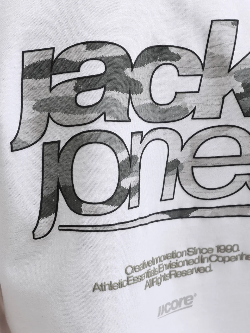 Jack & Jones junior t-shirt wit met backprint, foto 7