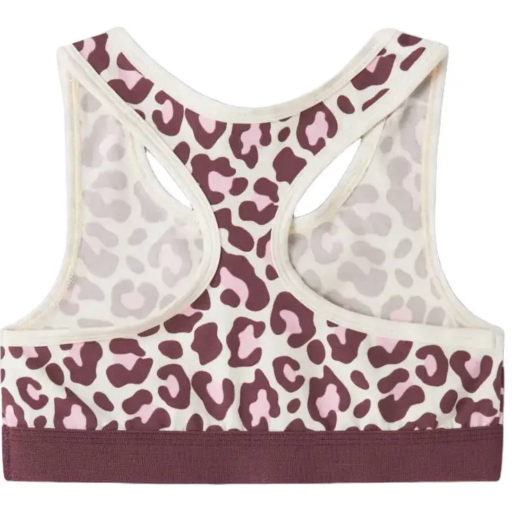 NAME IT KIDS sport-bh's donkerrood set van 2 donkerrood/ecru, foto 2