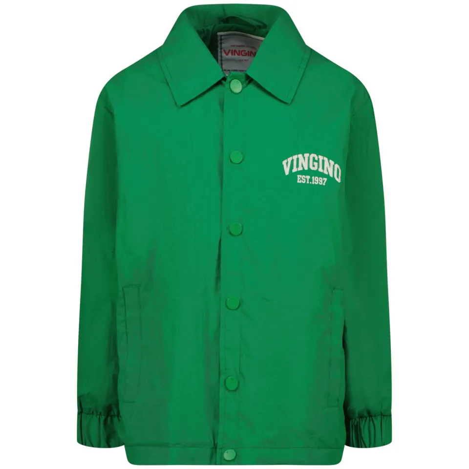 Vingino tussenjas groen met klassieke kraag, foto 2