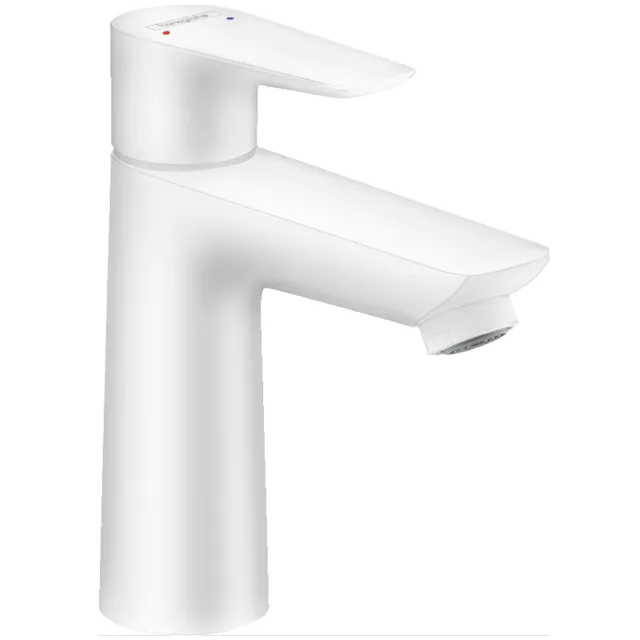 Hansgrohe Talis E 110 wastafelmengkraan mat wit zonder afvoer