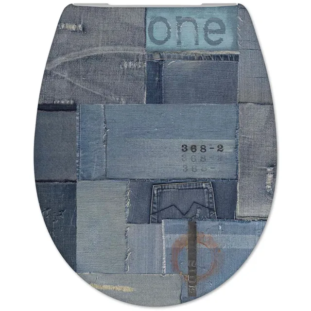 Cedo Toiletzitting Cedo Jeans Softclose Blauw