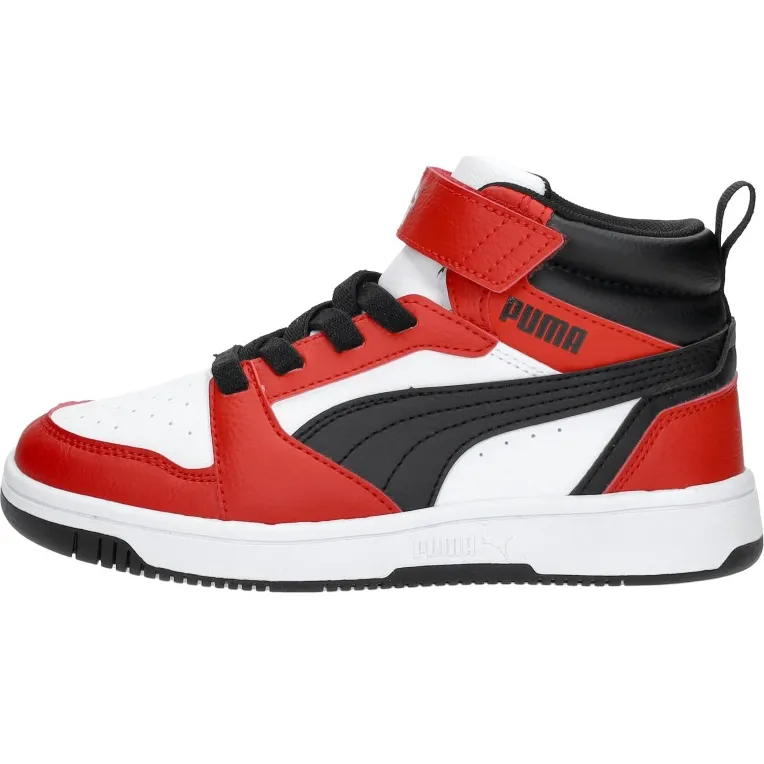 Puma Rebound V6 Mid Sneakers Jongens Rood, foto 2