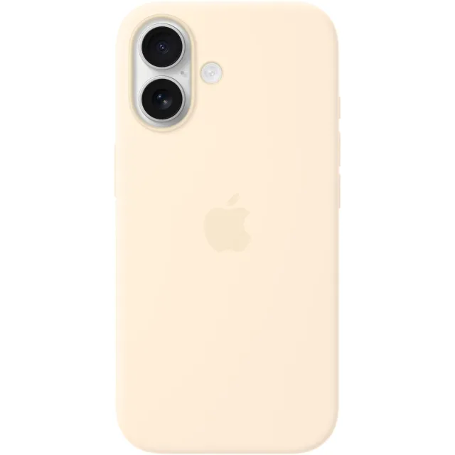 Apple iPhone 17 Silicone Case with MagSafe Telefoonhoesje Beige