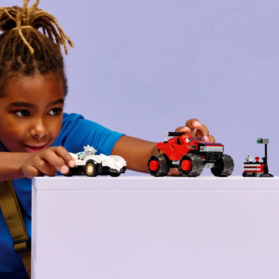 Lego Sonic the Hedgehog Silvers Auto vs. Knuckles' Monstertruck Speelgoed 77118, foto 5