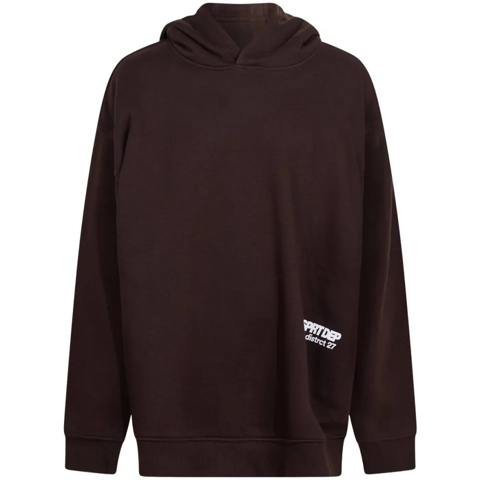 Shoeby hoodie met logo - donkerbruin, foto 2