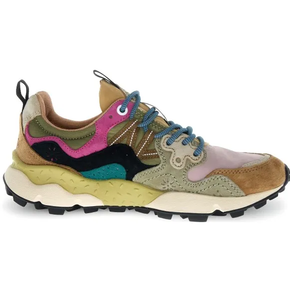 Flower Mountain Yamano 3 sneakers groen Beige