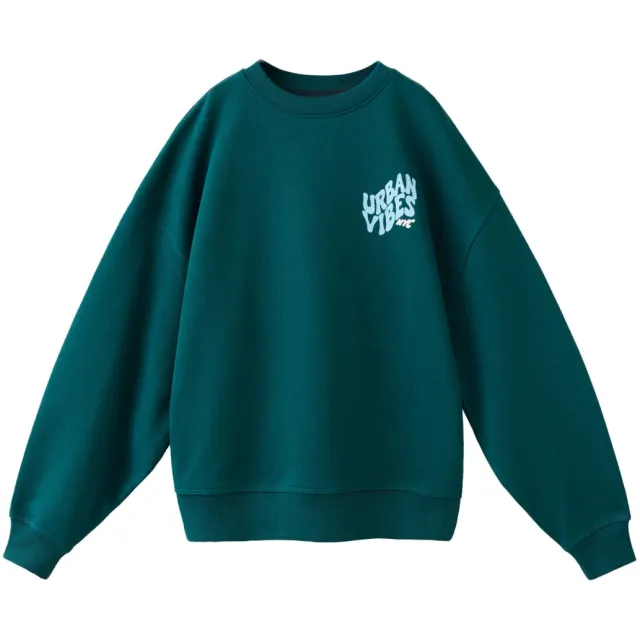 Mango Kids sweater met backprint - groen