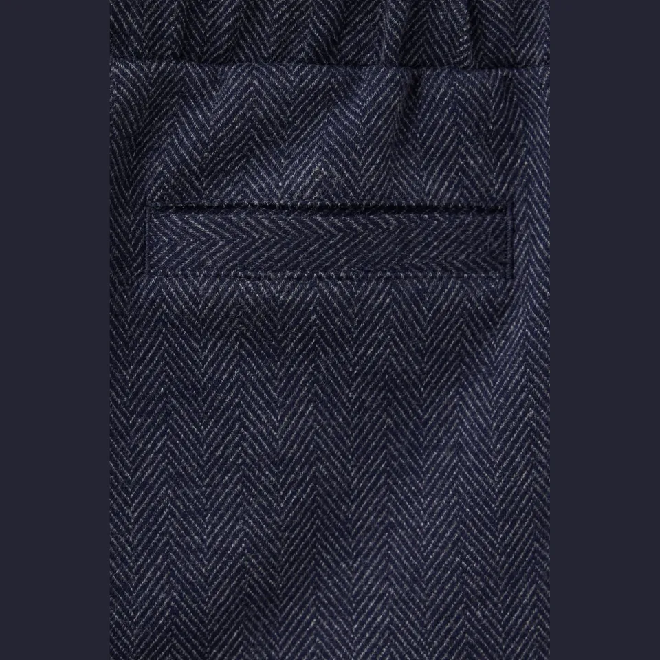 Mango Kids pantalon - marine, foto 5