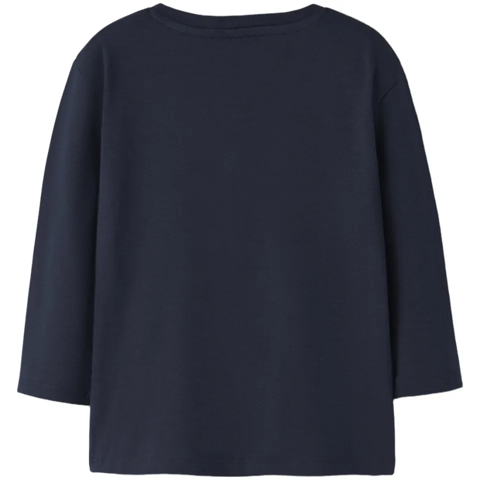 NAME IT MINI longsleeve met print donkerblauw, foto 3