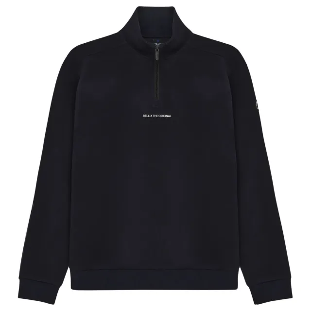 Rellix rechtvallende sweater met backprint - marineblauw, foto 2