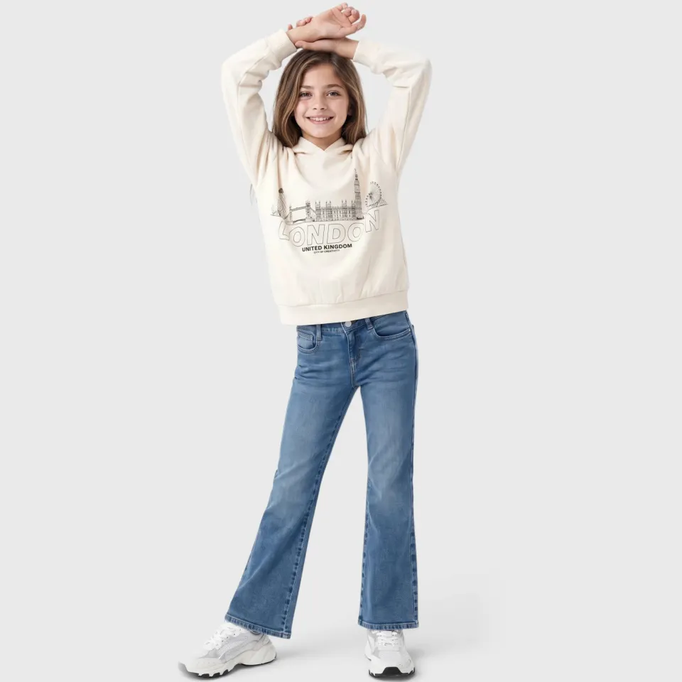 S.Oliver hoodie met print - ecru, foto 4