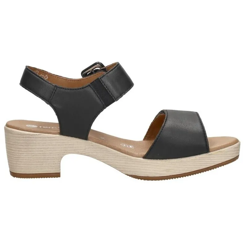 Remonte sandalen met hak zwart