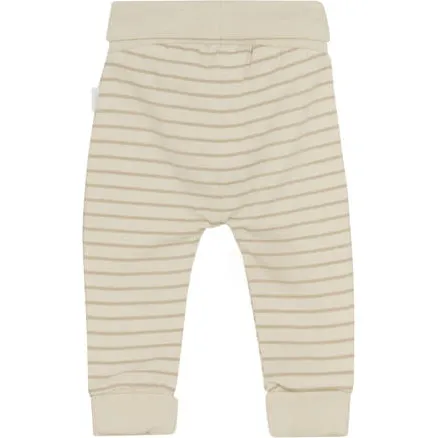 Noppies gestreepte babybroek ecru, foto 3