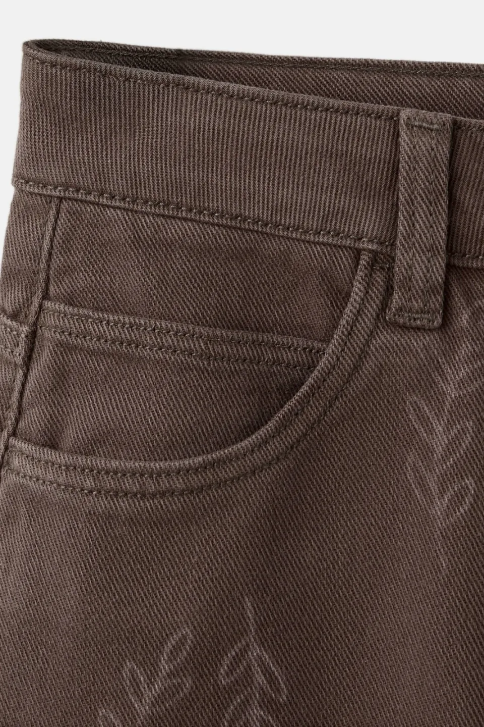 Mango Kids wide leg jeans met print - bruin, foto 4