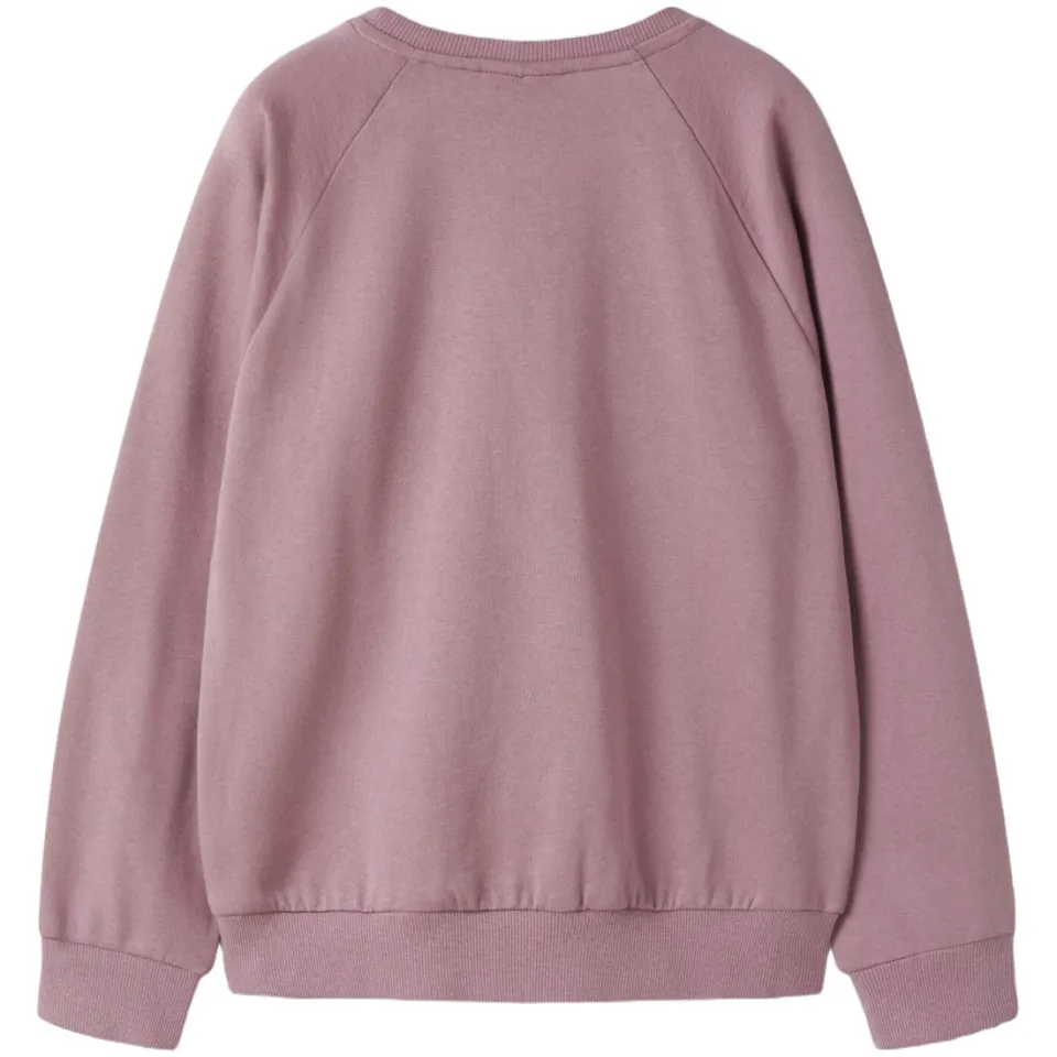 NAME IT KIDS rechtvallende sweater met print - lila, foto 2