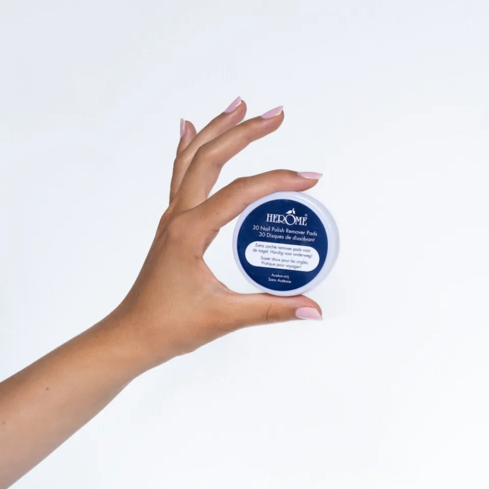 Herome Nagellakremover pads aceton-vrij, foto 3